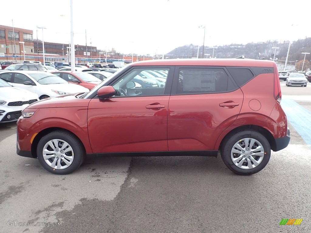 Mars Orange 2021 Kia Soul LX Exterior Photo #140393185