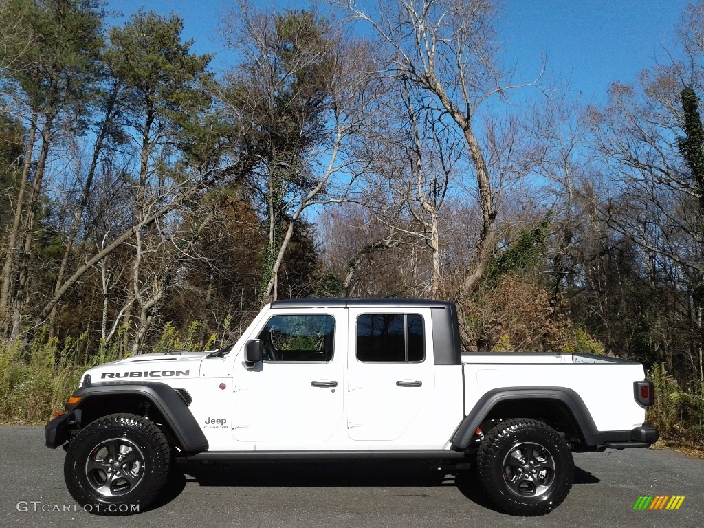 2021 Gladiator Rubicon 4x4 - Bright White / Black photo #1