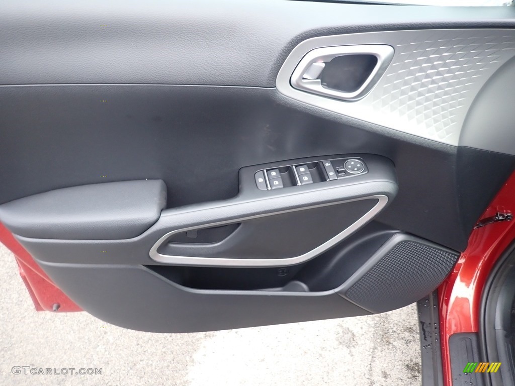 2021 Kia Soul LX Black Door Panel Photo #140393344