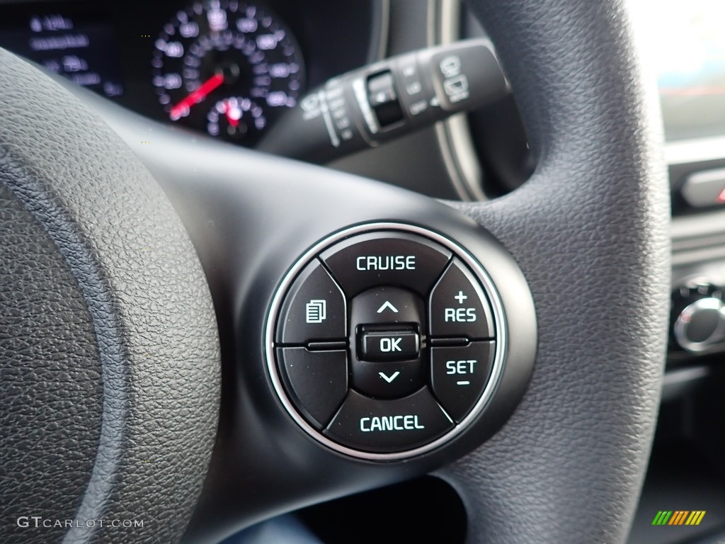 2021 Kia Soul LX Black Steering Wheel Photo #140393467