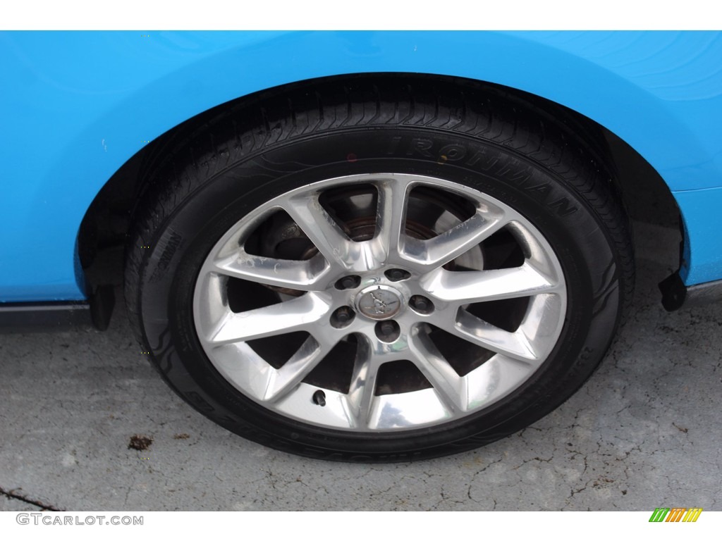 2011 Mustang V6 Coupe - Grabber Blue / Charcoal Black photo #7