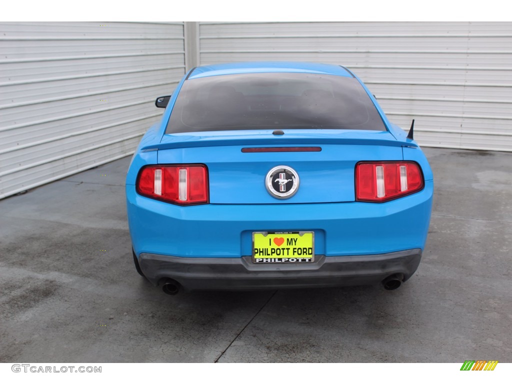 2011 Mustang V6 Coupe - Grabber Blue / Charcoal Black photo #9