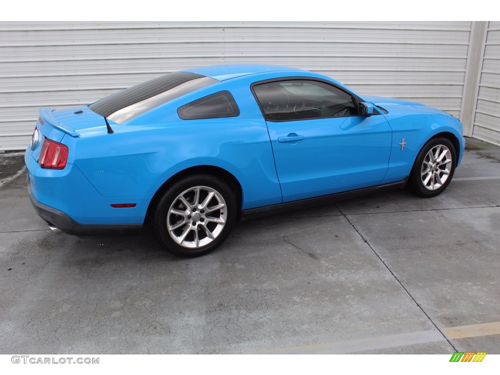 2011 Mustang V6 Coupe - Grabber Blue / Charcoal Black photo #11