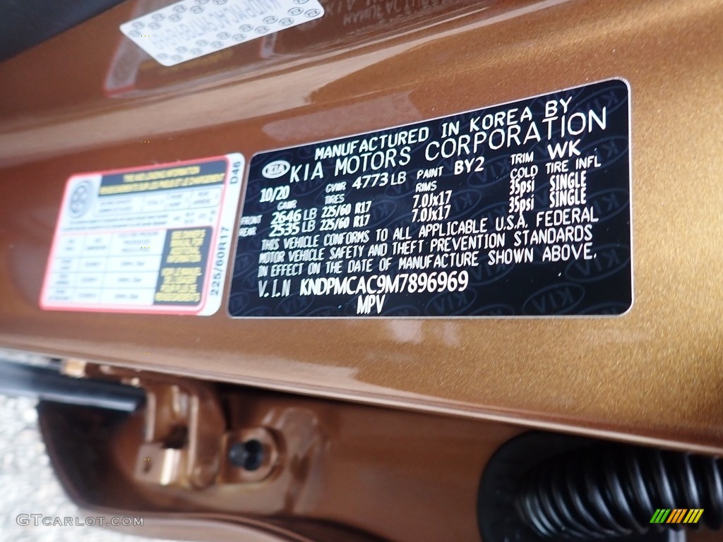 2021 Sportage LX AWD - Burnished Copper / Black photo #14