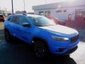 2021 Hydro Blue Pearl Jeep Cherokee Latitude Lux 4x4  photo #3