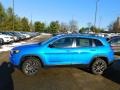 2021 Hydro Blue Pearl Jeep Cherokee Latitude Lux 4x4  photo #9