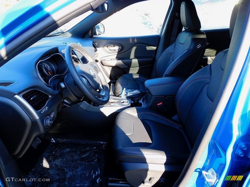 2021 Cherokee Latitude Lux 4x4 - Hydro Blue Pearl / Black photo #11