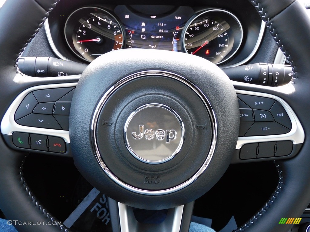2021 Jeep Compass 80th Special Edition 4x4 Black Steering Wheel Photo #140396689
