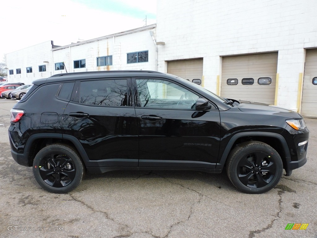 Diamond Black Crystal Pearl 2021 Jeep Compass 80th Special Edition 4x4 Exterior Photo #140397268