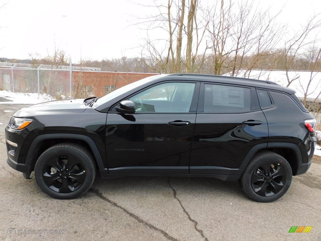 Diamond Black Crystal Pearl 2021 Jeep Compass 80th Special Edition 4x4 Exterior Photo #140397391
