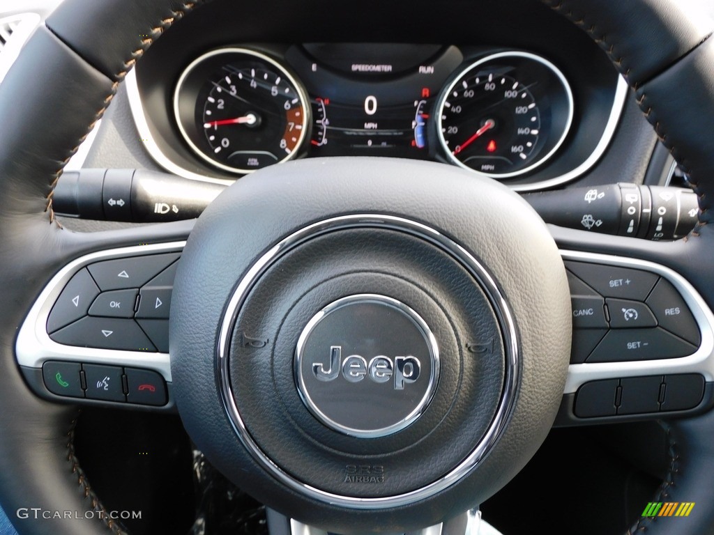 2021 Jeep Compass Latitude 4x4 Black Steering Wheel Photo #140398048