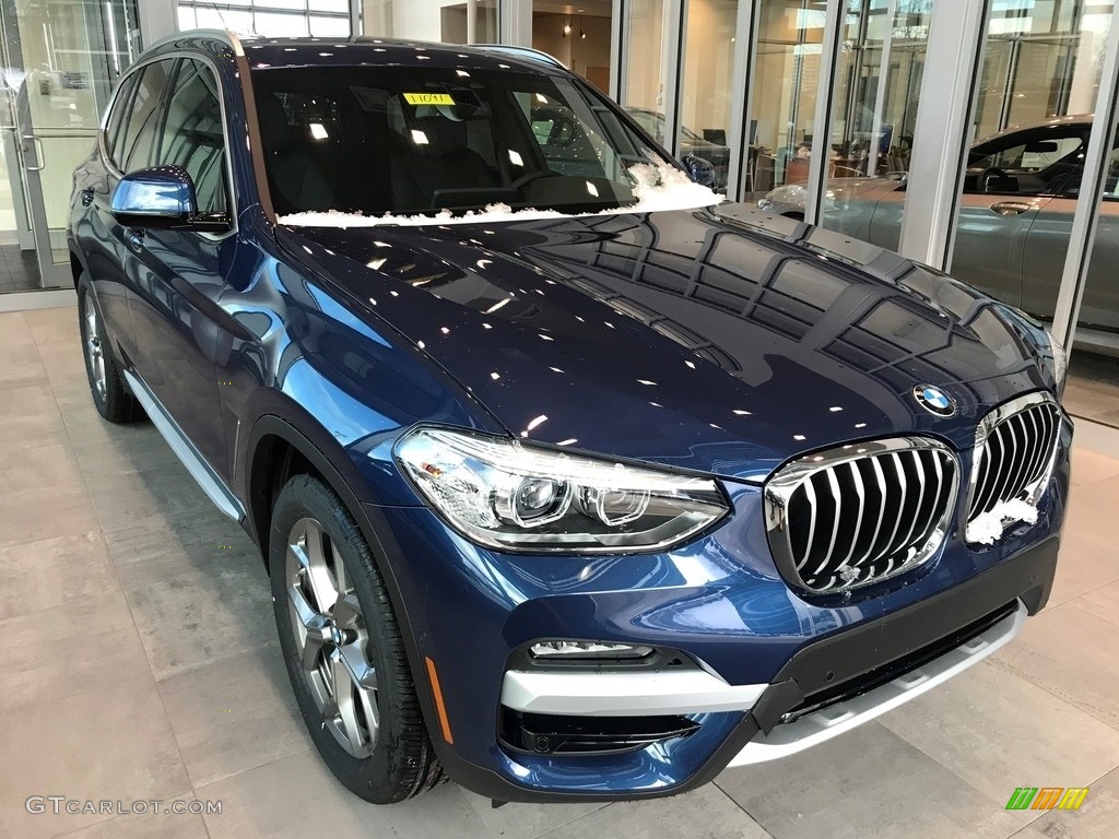 2021 X3 xDrive30e - Phytonic Blue Metallic / Black photo #1