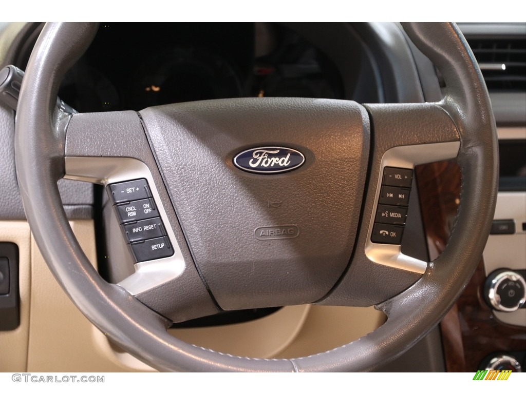 2012 Fusion SEL - Steel Blue Metallic / Camel photo #7