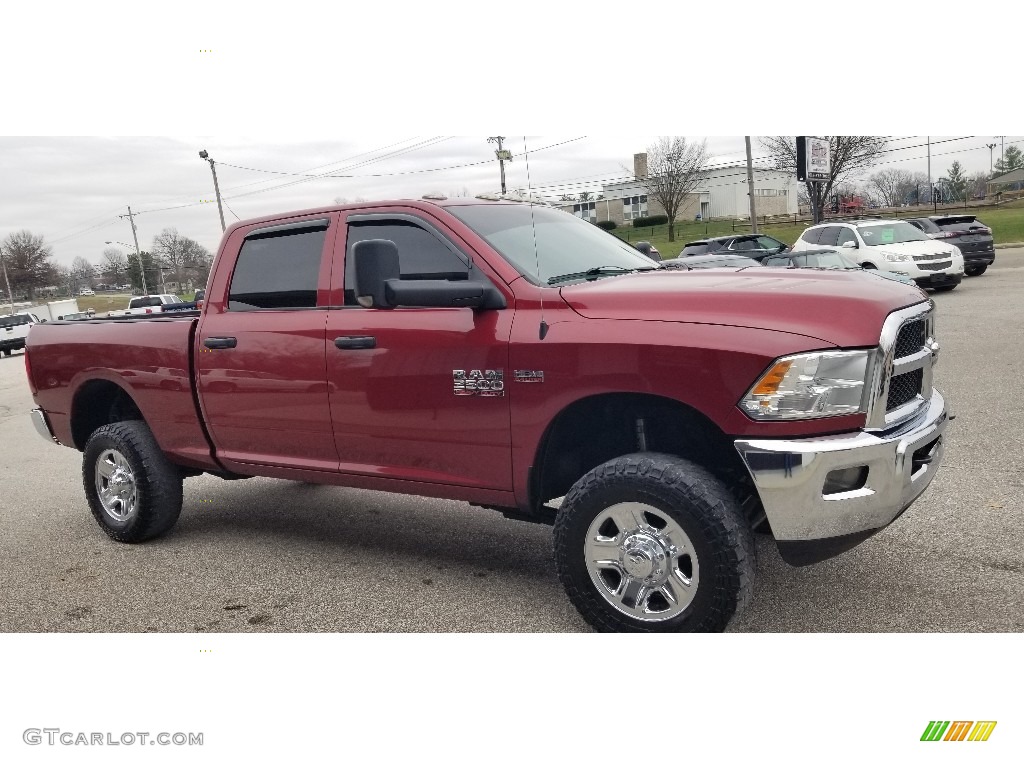 Deep Cherry Red Crystal Pearl 2014 Ram 2500 Tradesman Crew Cab 4x4 Exterior Photo #140402450