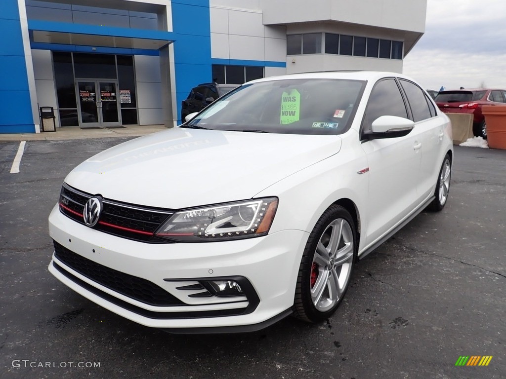 Pure White 2016 Volkswagen Jetta GLI SEL Exterior Photo #140403143