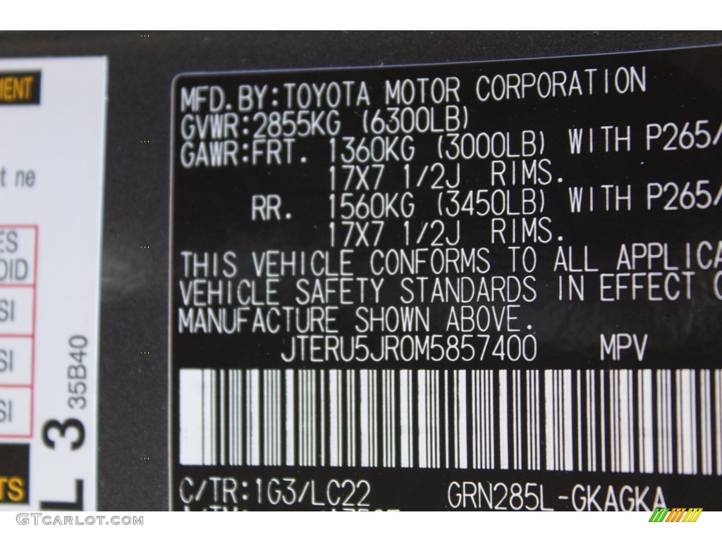 2021 4Runner TRD Off Road Premium 4x4 - Magnetic Gray Metallic / Black/Graphite photo #24
