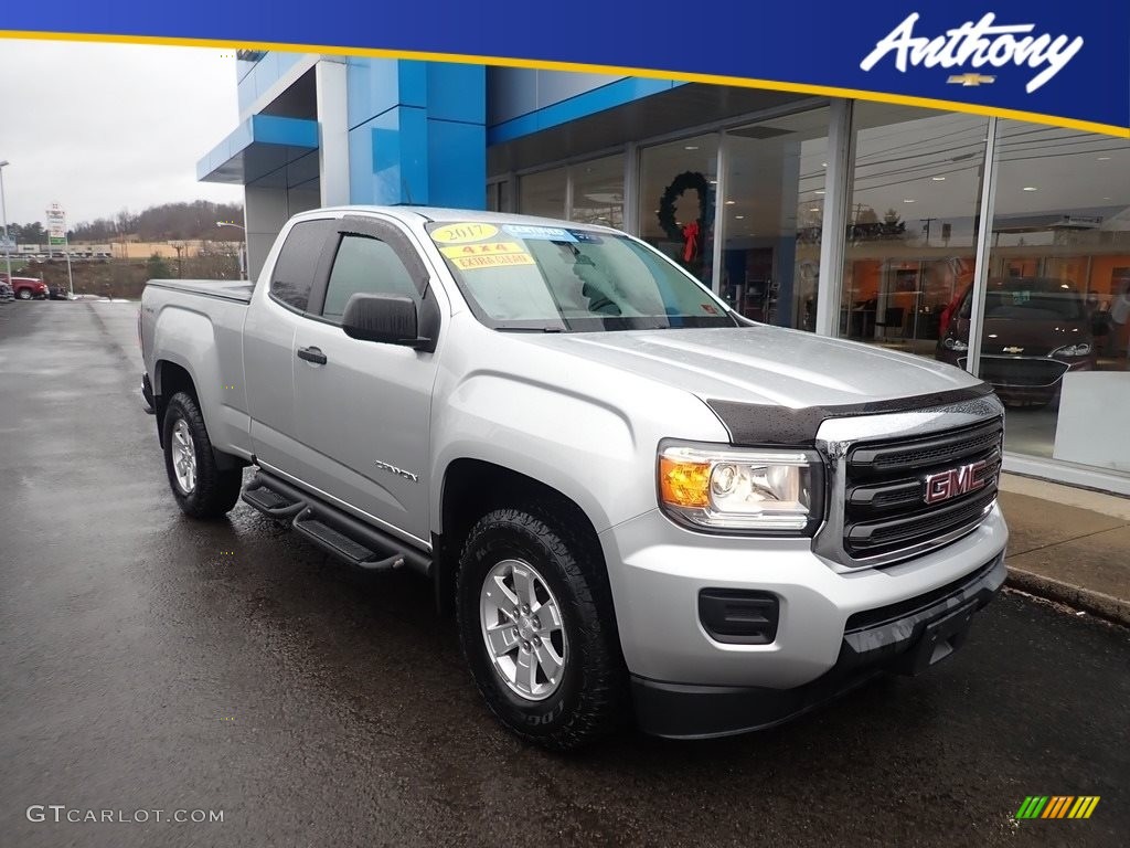 2017 Canyon Extended Cab 4x4 - Quicksilver Metallic / Jet Black/­Dark Ash photo #1