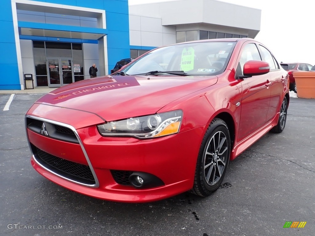 Rally Red 2015 Mitsubishi Lancer SE AWC Exterior Photo #140405138