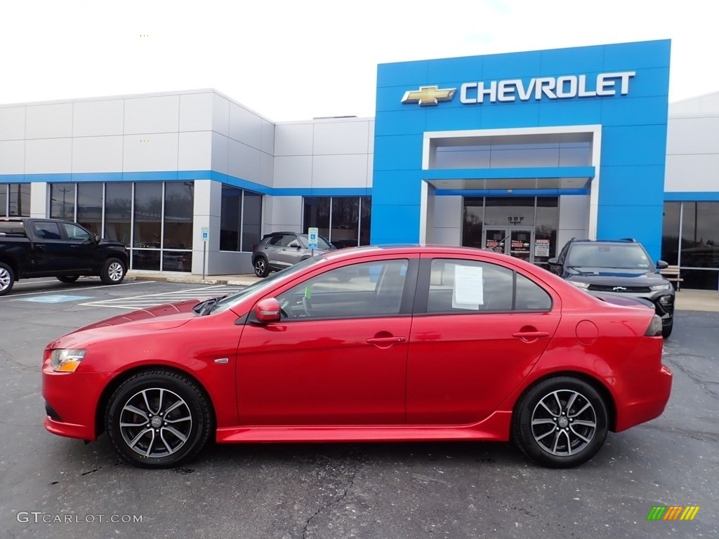 Rally Red 2015 Mitsubishi Lancer SE AWC Exterior Photo #140405156