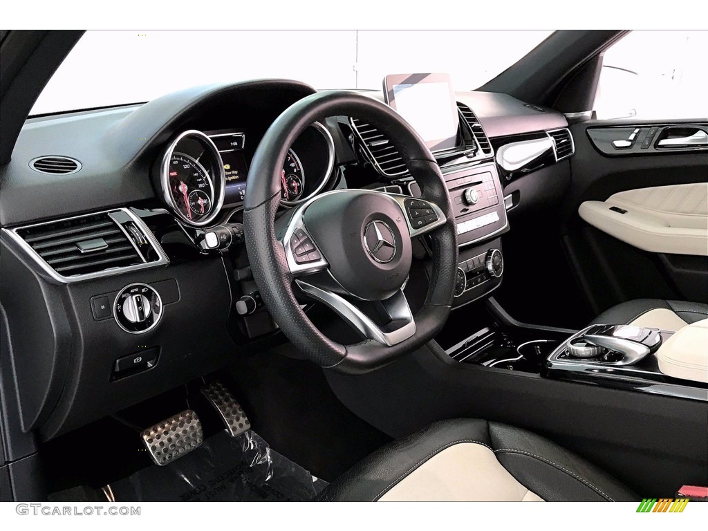 Porcelain/Black Interior 2018 Mercedes-Benz GLE 350 Photo #140405345