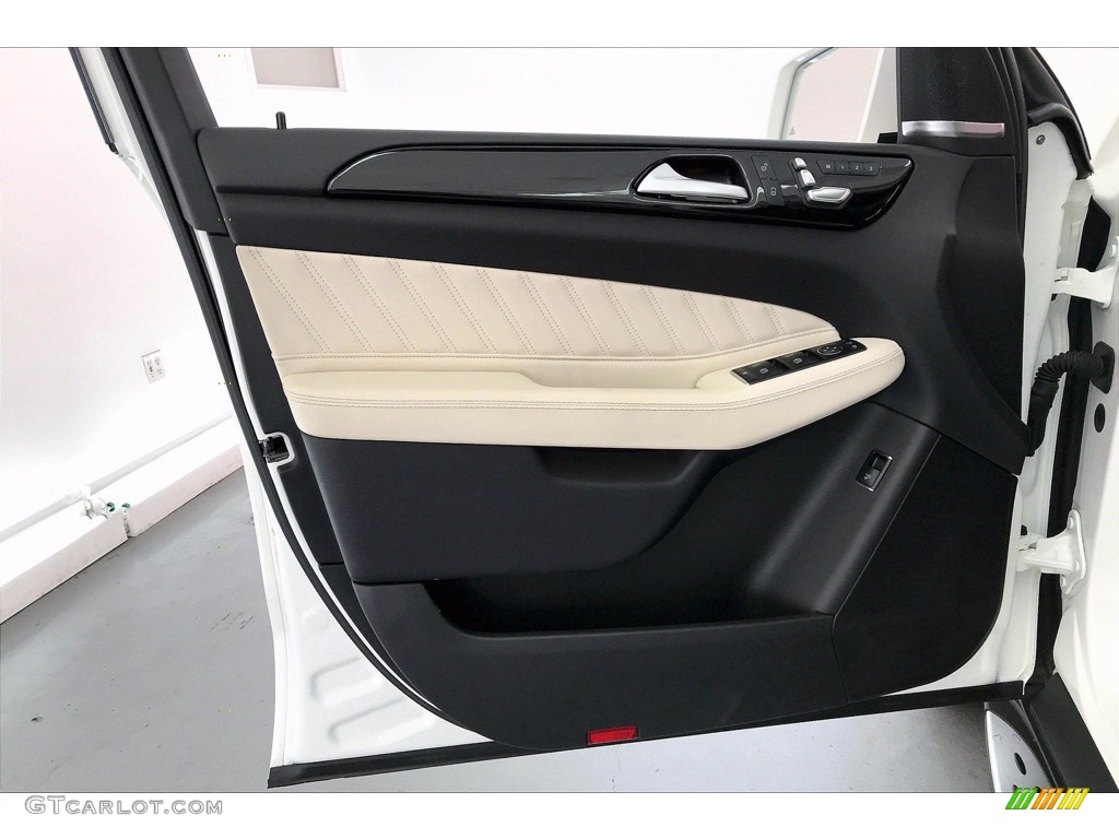 2018 Mercedes-Benz GLE 350 Porcelain/Black Door Panel Photo #140405621