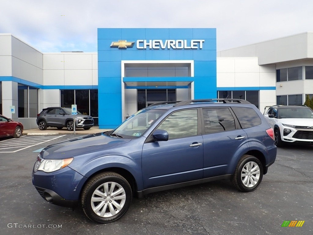 2011 Forester 2.5 X Limited - Marine Blue Metallic / Black photo #1