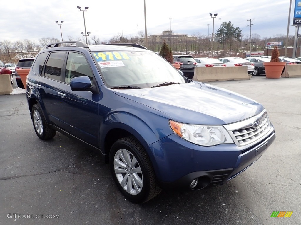 2011 Forester 2.5 X Limited - Marine Blue Metallic / Black photo #11