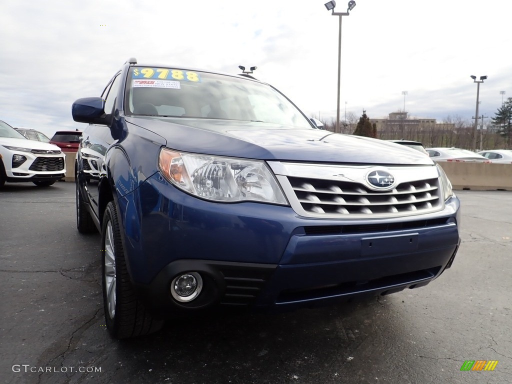 2011 Forester 2.5 X Limited - Marine Blue Metallic / Black photo #12