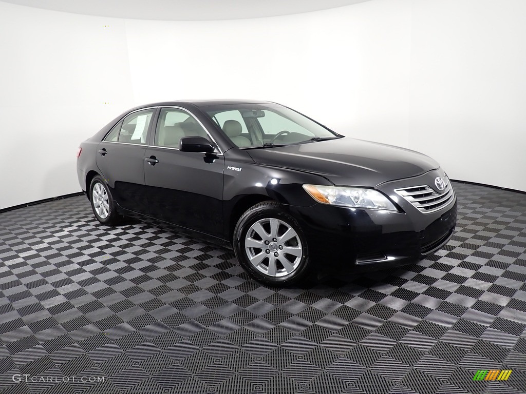 2007 Camry Hybrid - Black / Bisque photo #4