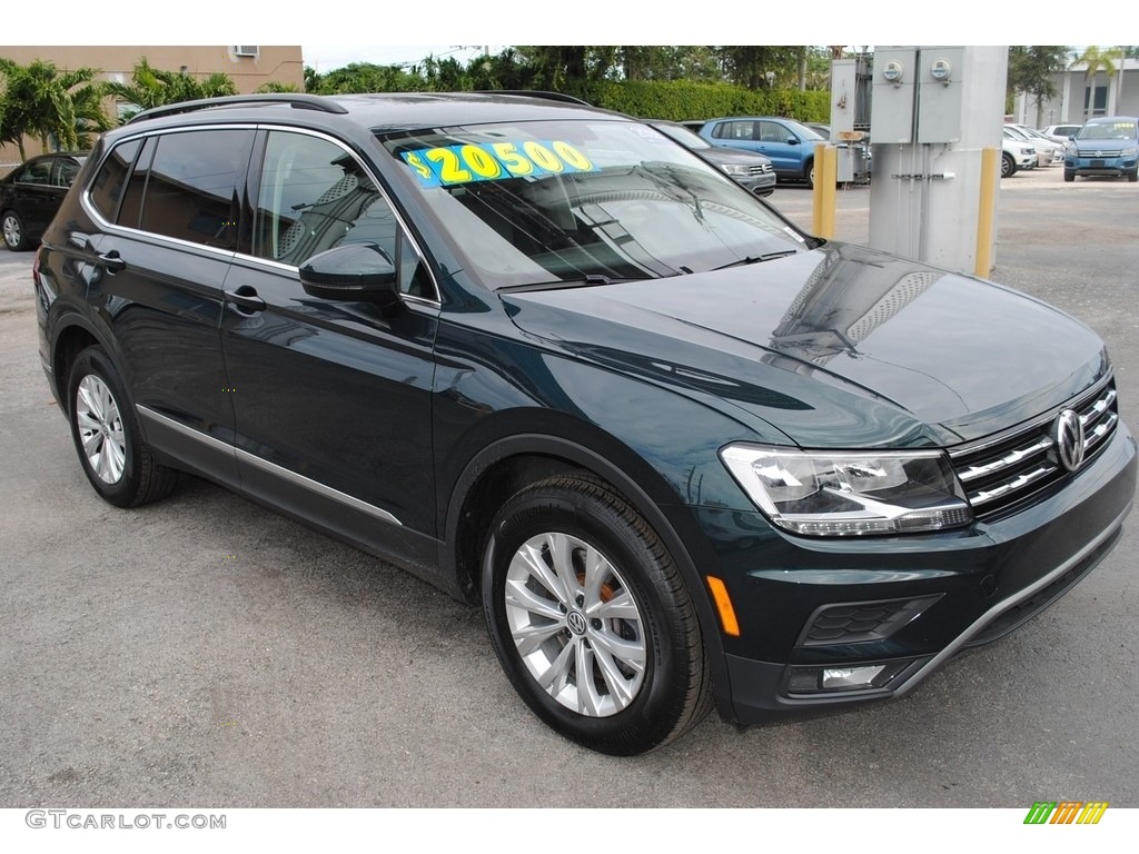 2018 Tiguan SE - Dark Moss Green Metallic / Titan Black photo #2