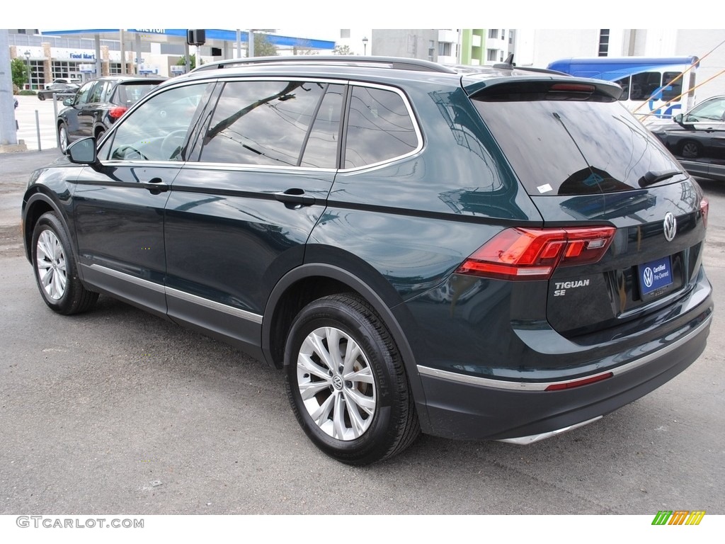 2018 Tiguan SE - Dark Moss Green Metallic / Titan Black photo #6