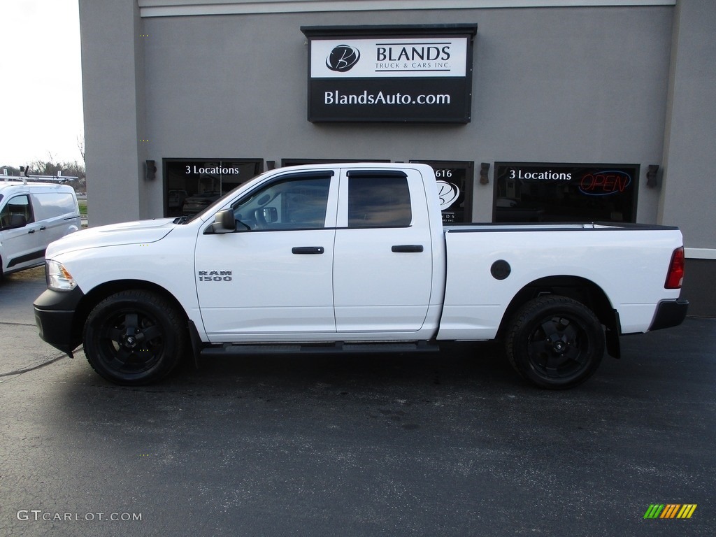 2014 1500 Tradesman Quad Cab - Bright White / Black/Diesel Gray photo #1