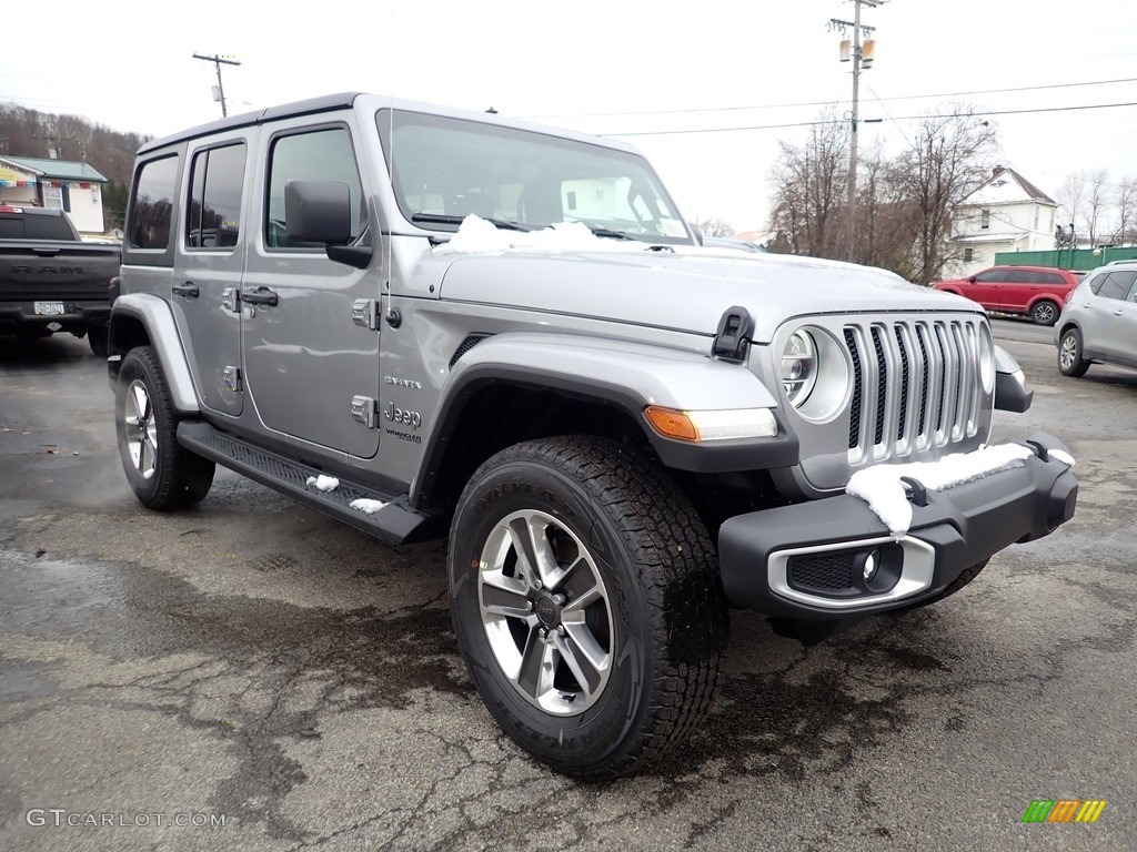 2021 Wrangler Unlimited Sahara 4x4 - Billet Silver Metallic / Black photo #8