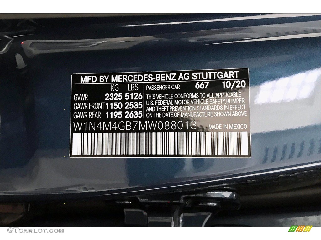 2021 GLB 250 - Denim Blue Metallic / Macchiato Beige photo #11