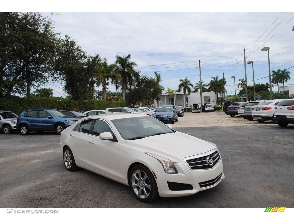 2013 ATS 2.5L Luxury - White Diamond Tricoat / Caramel/Jet Black Accents photo #1