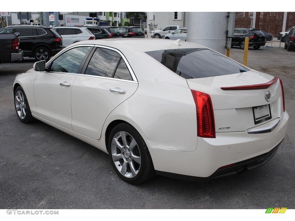 White Diamond Tricoat 2013 Cadillac ATS 2.5L Luxury Exterior Photo #140410599