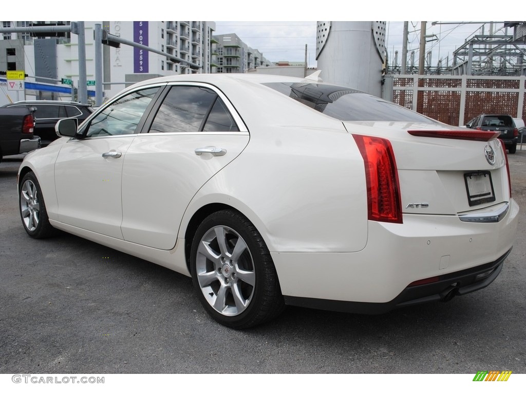 White Diamond Tricoat 2013 Cadillac ATS 2.5L Luxury Exterior Photo #140410617