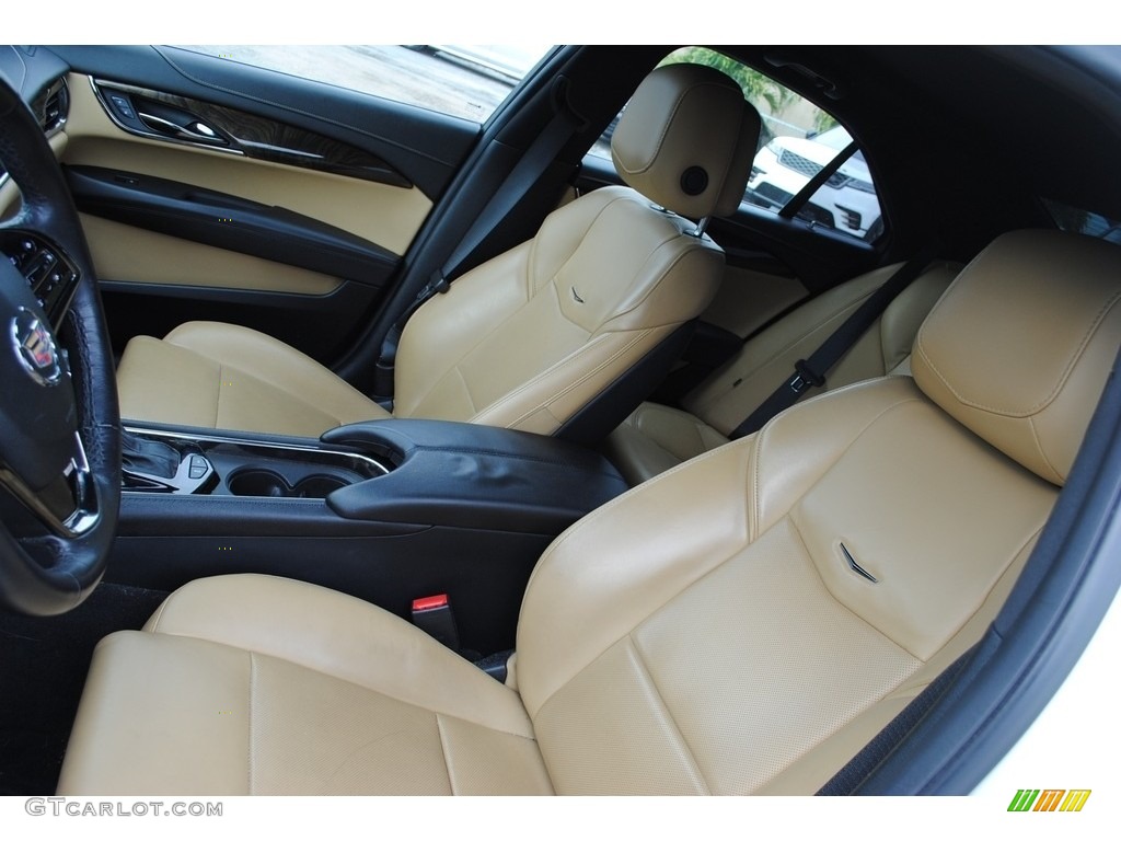 Caramel/Jet Black Accents Interior 2013 Cadillac ATS 2.5L Luxury Photo #140410704