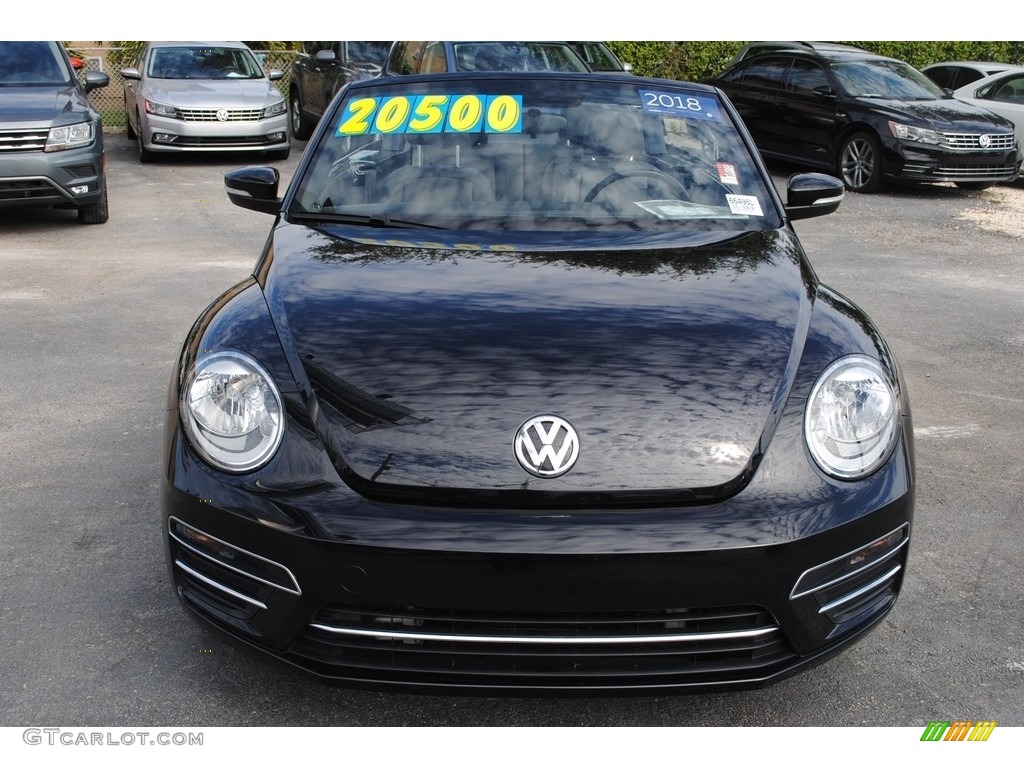 2018 Beetle S Convertible - Deep Black Pearl / Titan Black photo #3