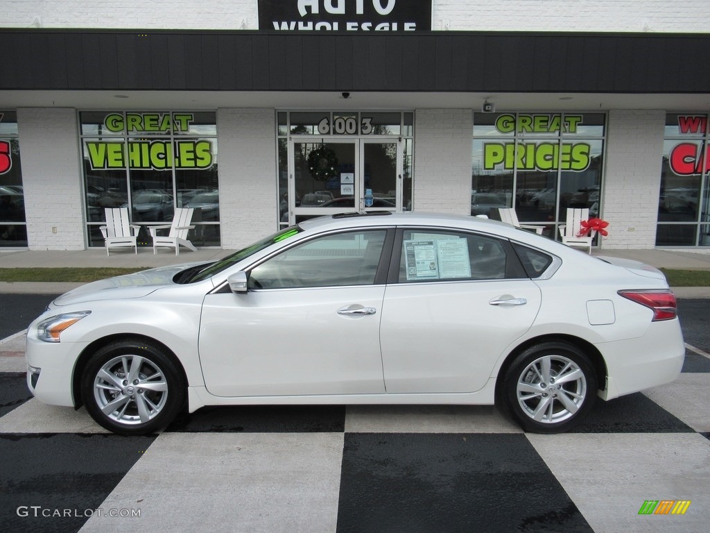 2014 Altima 2.5 SL - Pearl White / Beige photo #1