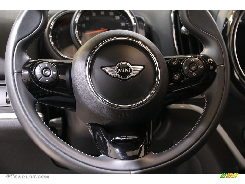 2018 Mini Countryman Cooper S ALL4 Carbon Black Steering Wheel Photo #140412219