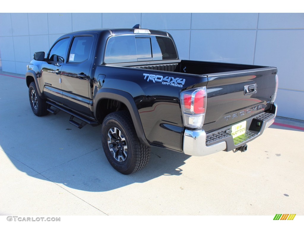 2021 Tacoma TRD Off Road Double Cab 4x4 - Midnight Black Metallic / Cement photo #6