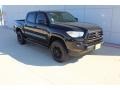 2021 Midnight Black Metallic Toyota Tacoma SR Double Cab  photo #2