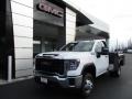 Summit White 2020 GMC Sierra 3500HD Regular Cab 4WD Chassis Utility Truck