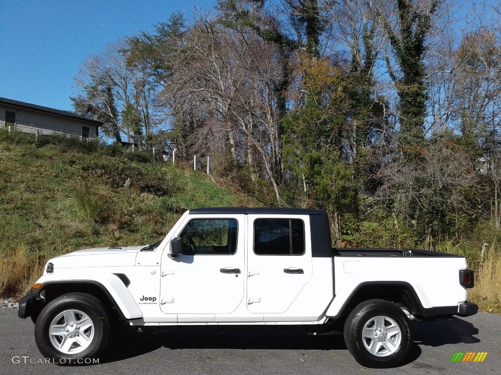 2021 Gladiator Sport 4x4 - Bright White / Black photo #1