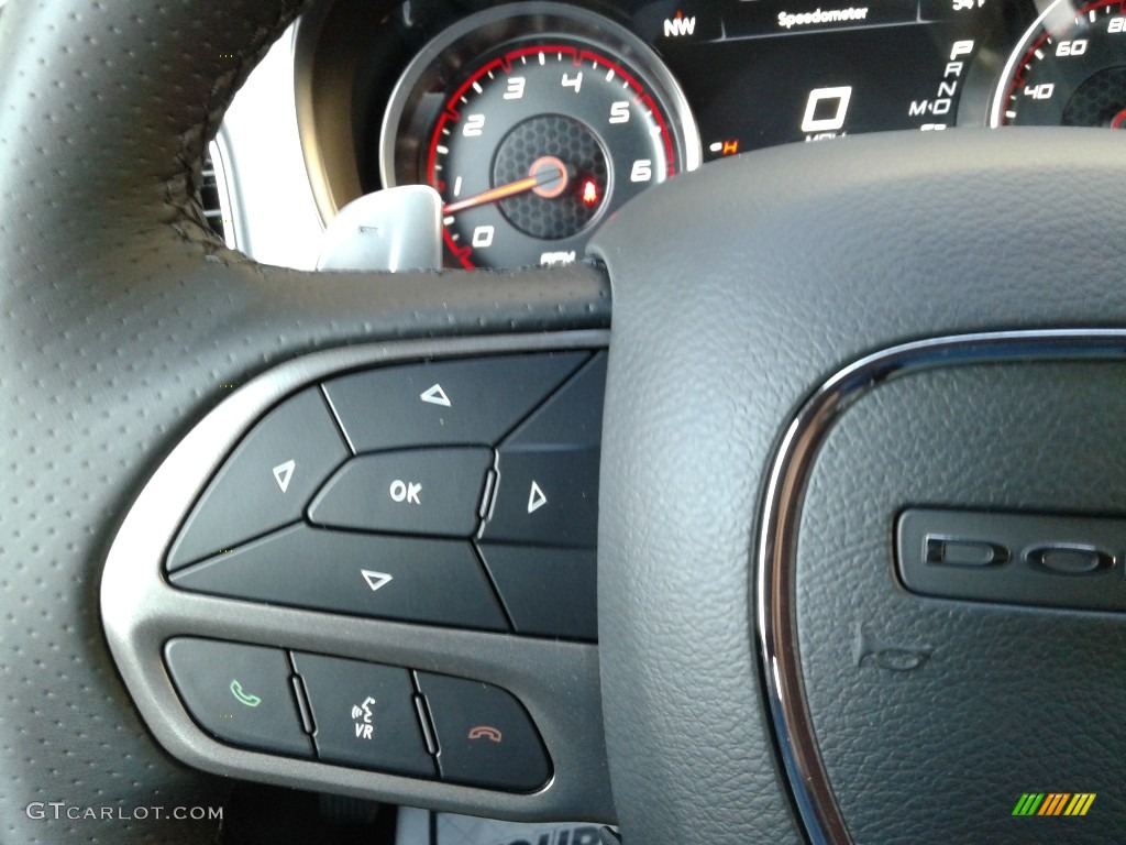 2021 Dodge Charger R/T Black Steering Wheel Photo #140416967