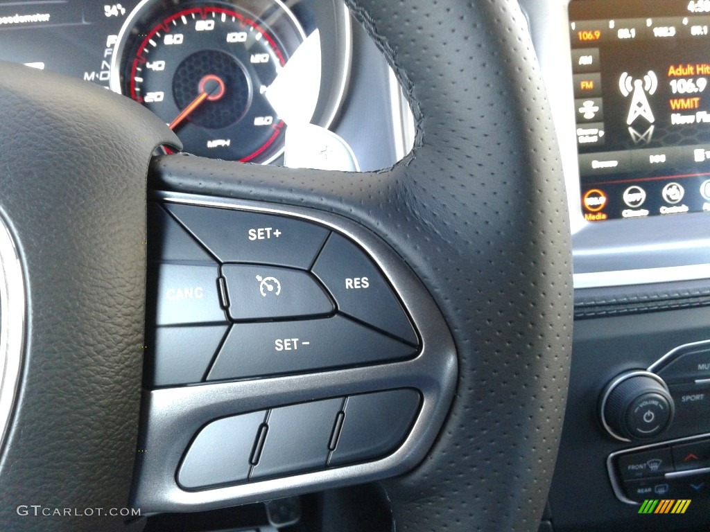 2021 Dodge Charger R/T Black Steering Wheel Photo #140416991