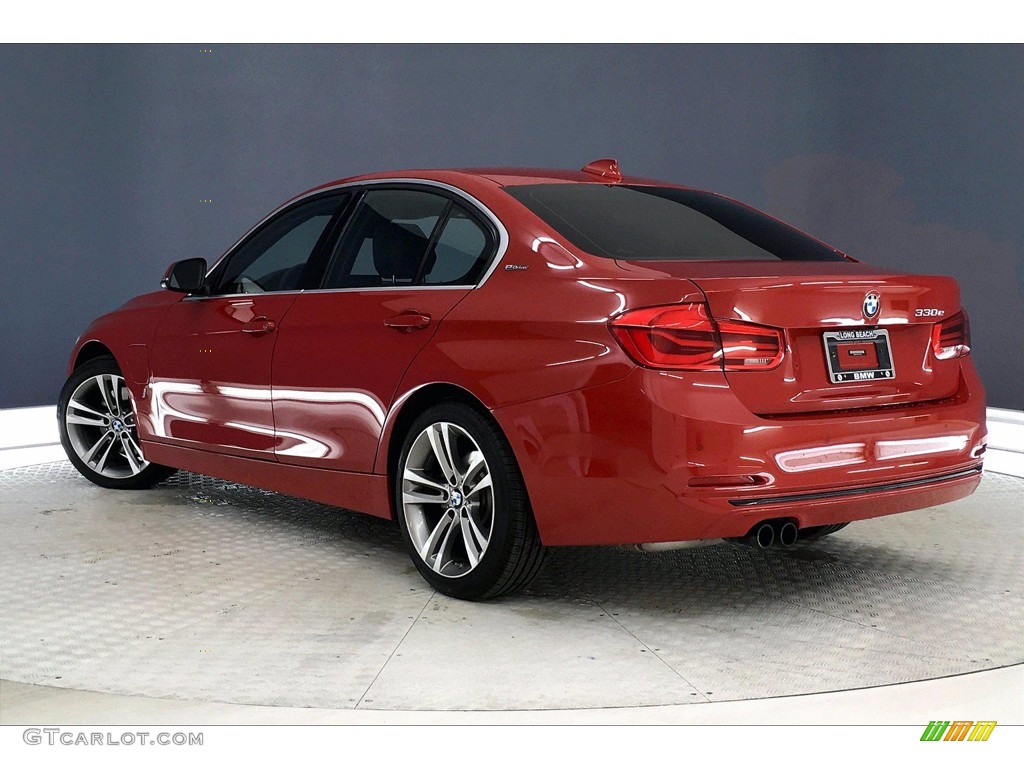 2018 3 Series 330e iPerformance Sedan - Melbourne Red Metallic / Black photo #10