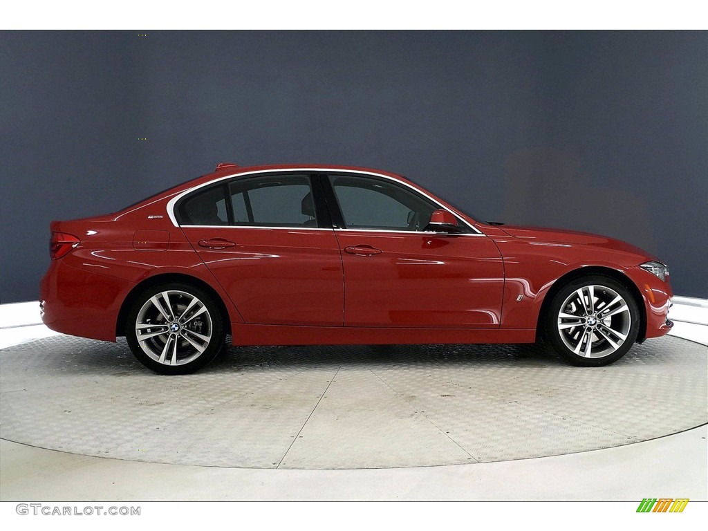 2018 3 Series 330e iPerformance Sedan - Melbourne Red Metallic / Black photo #14