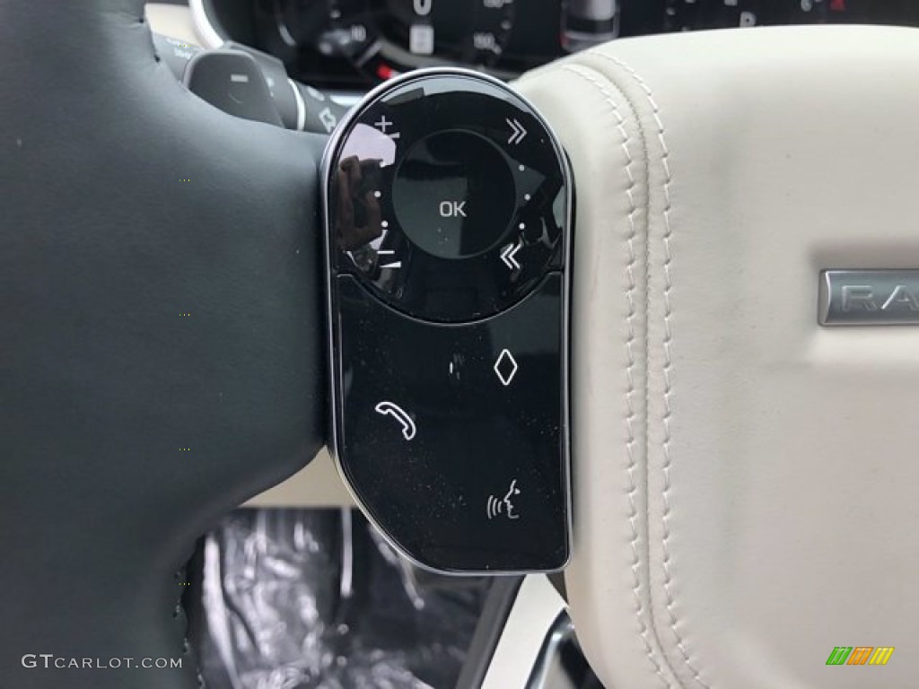 2021 Land Rover Range Rover Westminster Ebony Steering Wheel Photo #140420553